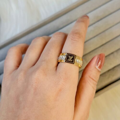 18k plated rhinestone ring - Buy Online Pakistan | Crazy Women